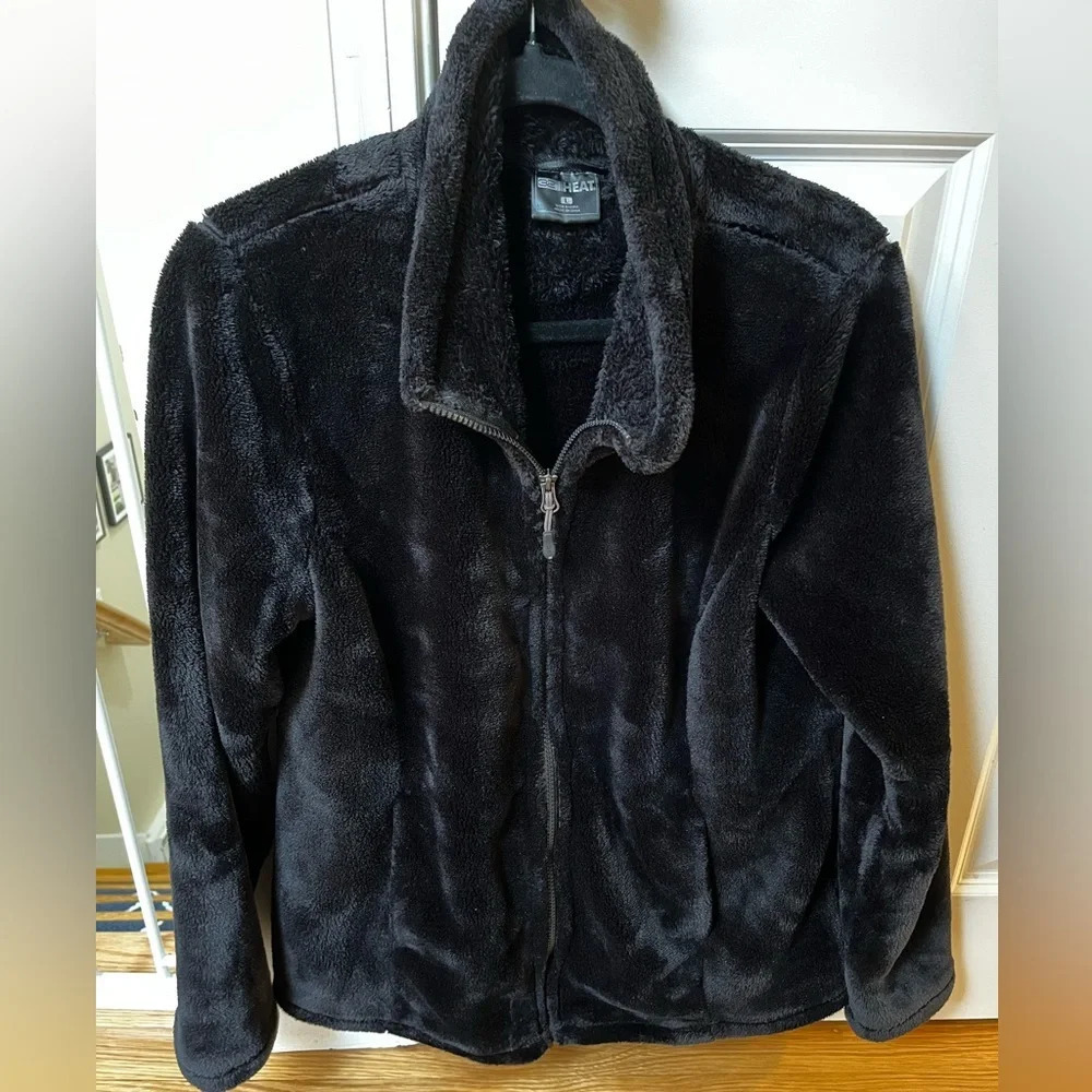 32 Heat Fuzzy Full Zip Sweatshirt- Size Large